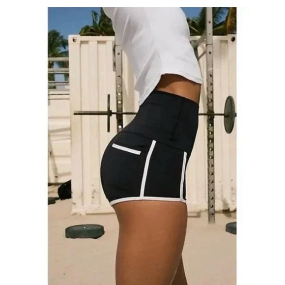 FP Movement by Free People Women's Island Time Shorts, Small, Black Combo NWT - Picture 4 of 12